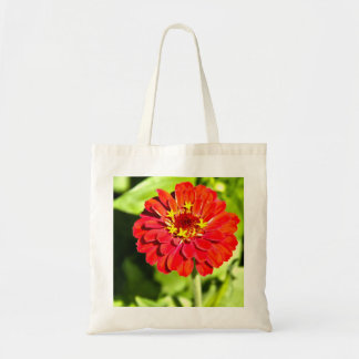 canvas tas met Red Zinnia