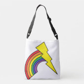 Canvas tas met regenbogen en blikbouten (Achterkant)
