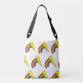 Canvas tas met regenbogen en blikbouten (Voorkant)