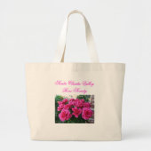 canvas tas met roze rozen (Voorkant)