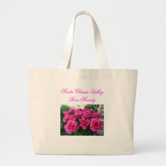 canvas tas met roze rozen