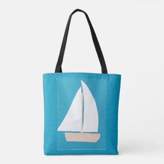 Canvas tas met Sailboat Design (Achterkant)