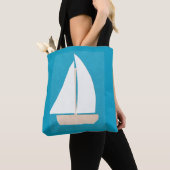 Canvas tas met Sailboat Design (Dichtbij)