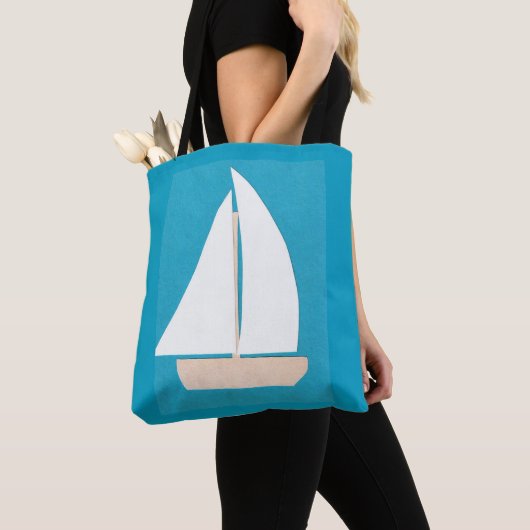 Canvas tas met Sailboat Design (Dichtbij)