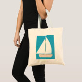 Canvas tas met Sailboat Design (Voorkant (product))