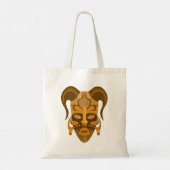 CANVAS TAS MET TRADITIONEEL MASKONTWERP (Achterkant)