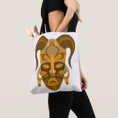 CANVAS TAS MET TRADITIONEEL MASKONTWERP (Dichtbij)