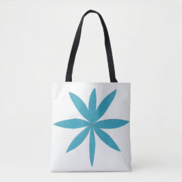 Canvas tas met Turquoise Star