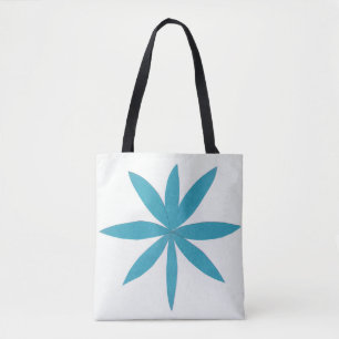 Canvas tas met Turquoise Star