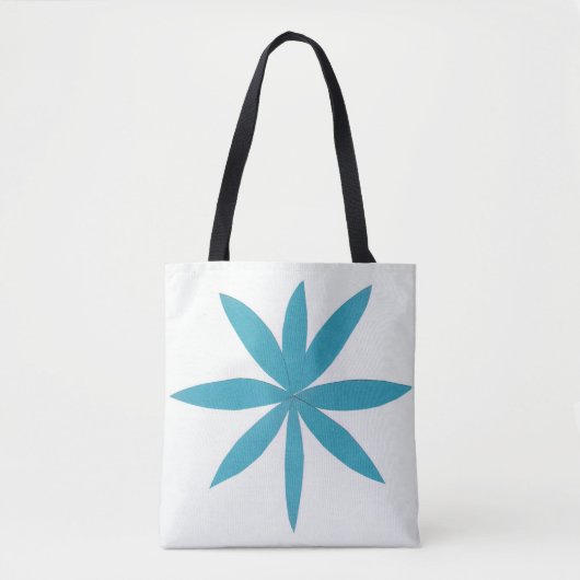 Canvas tas met Turquoise Star (Voorkant)