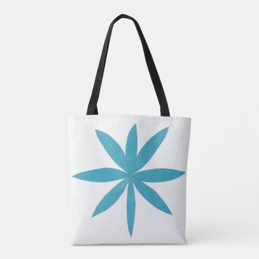 Canvas tas met Turquoise Star (Achterkant)