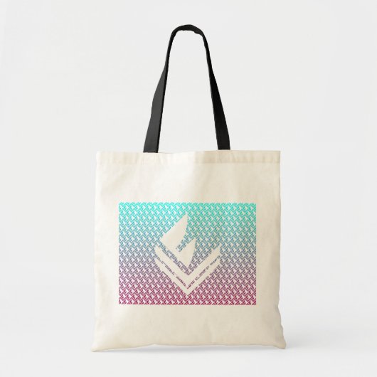 Canvas tas met verlooppatroon (Voorkant)