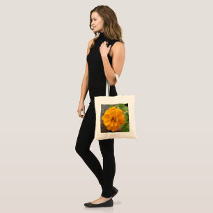 Canvas tas met zinnia