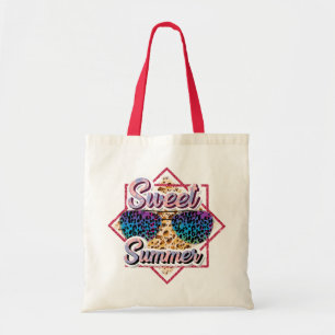 Canvas tas met zoete zomervakantie Hallo zomer