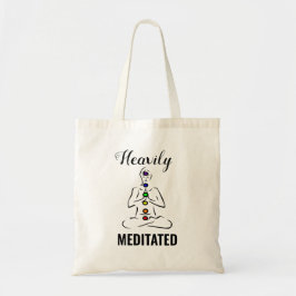 Canvas tas met zware geMediteerde Chakra-Meditatio