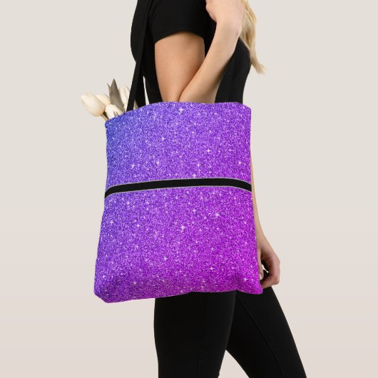 Canvas tas met zwarte streep voor dames (Dichtbij)