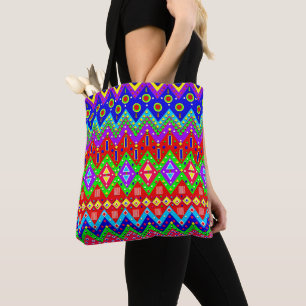 canvas tas, Mexicaanse feestelijke kleurrijke Desi Tote Bag