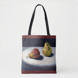 canvas tas, Midnight Pears Tote Bag