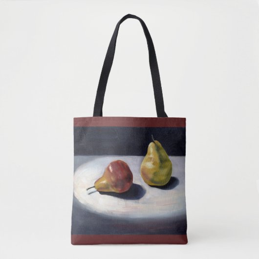 canvas tas, Midnight Pears Tote Bag (Voorkant)