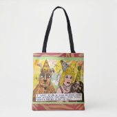 Canvas tas-mijn mens is redding tote bag (Voorkant)