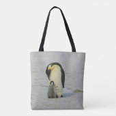 Canvas tas moeder en Kind pinguïns (Achterkant)