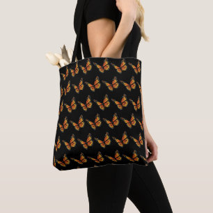 canvas tas - Monarch Butterflies & Caterpilaren