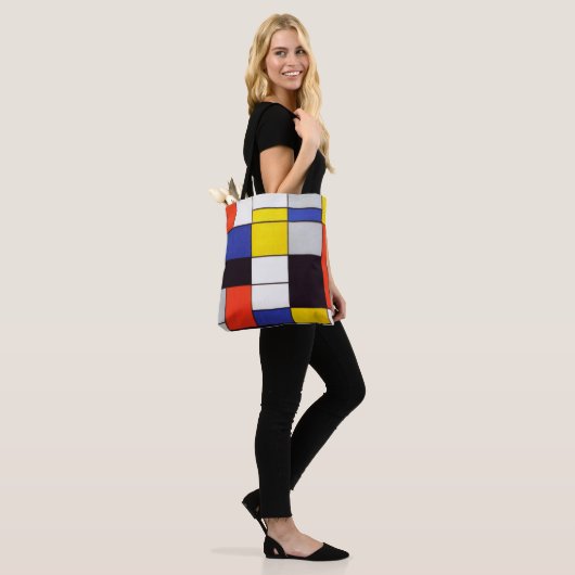 CANVAS TAS - Mondriaan Abstract patroon van vele k (Op model)