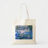 Canvas tas Monet Water Lilies