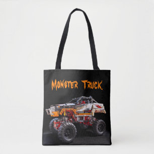 canvas tas monsterwagen