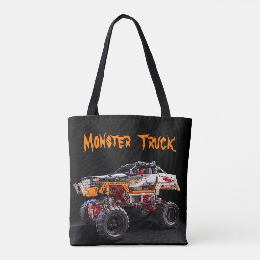canvas tas monsterwagen (Achterkant)