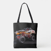 canvas tas monsterwagen (Achterkant)