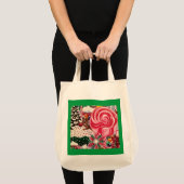 canvas tas "Ms Elizabeth's Peppermint World" (Voorkant (product))