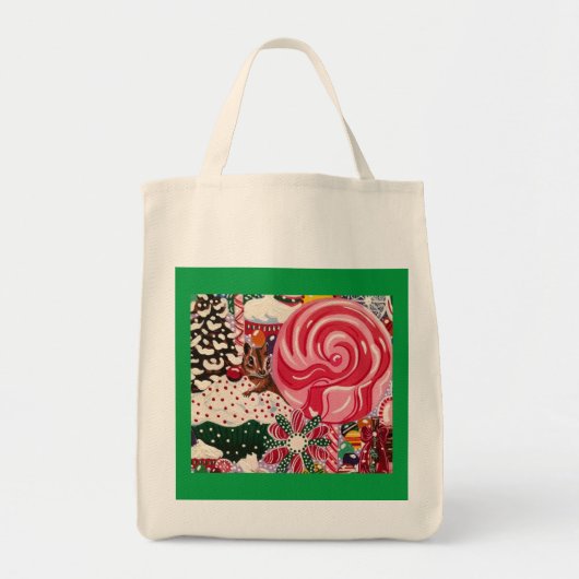 canvas tas "Ms Elizabeth's Peppermint World" (Voorkant)