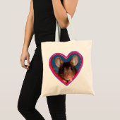 canvas tas: Muis in hart v2 Tote Bag (Voorkant (product))