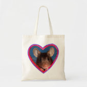 canvas tas: Muis in hart v2 Tote Bag (Voorkant)