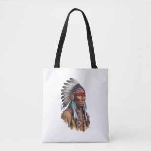 Canvas tas - Native Americans