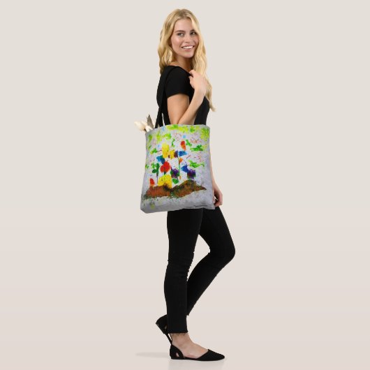 canvas tas "Natuur Fantasy Trees" (Op model)