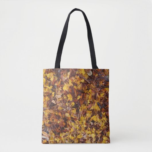 Canvas tas natuurlijk bladstrooisel (Voorkant)