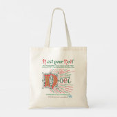 canvas tas "Nest pour Noël" (Achterkant)