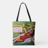 Canvas tas, niet overhaast. Ik wacht tot de laatst Tote Bag (Achterkant)