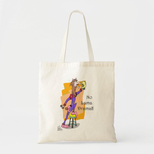 canvas tas No Lama drama (Voorkant)