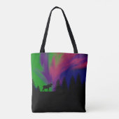 Canvas tas Noorderlicht met Moose (Achterkant)