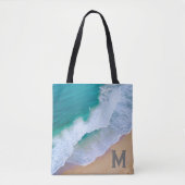 Canvas tas oceaan golf surf ontwerp monogram cadea (Voorkant)