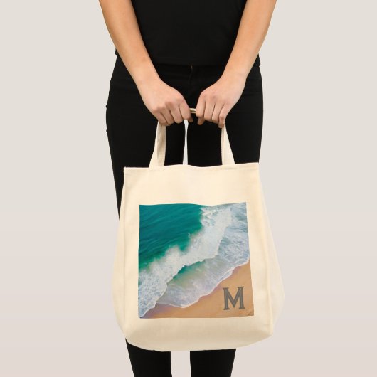 Canvas tas oceaan golf surf ontwerp monogram cadea (Voorkant (product))