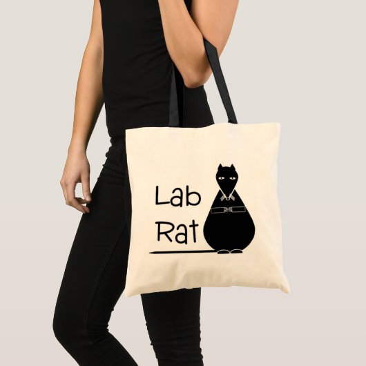 Canvas tas of boekzak met lab Rat (Voorkant (product))