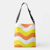 Canvas tas- of dwarsbalken met snoepkernen crossbody tas (Achterkant)