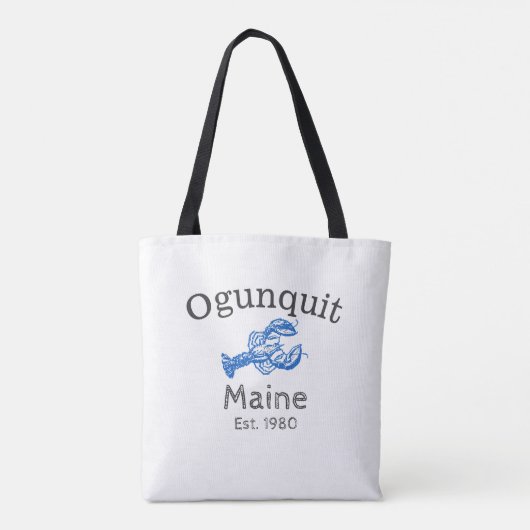 Canvas tas Ogunstoppen Maine Lobster (Achterkant)