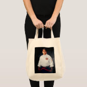 Canvas tas - "Ōlohe Kaihewalu met patch (Voorkant (product))