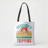 Canvas tas - Oma's Tripping Travel Gift (Voorkant)