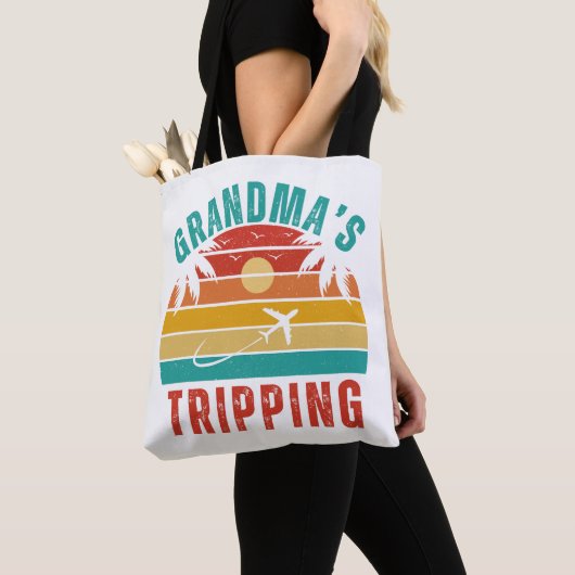 Canvas tas - Oma's Tripping Travel Gift (Dichtbij)